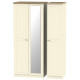 Venice Standard Triple Mirrored Wardrobe